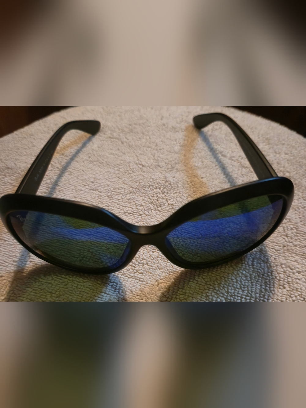 RayBan Jackie Ohh II 4098 Black Frame Blue Lens Women's Sunglasses - Picture 3 of 9